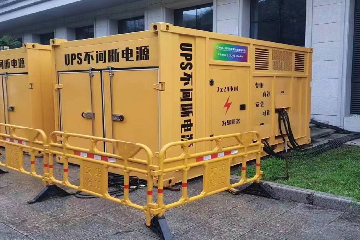 科尔沁发电机租赁施工现场